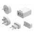 Kép 2/6 - SANDBERG Hálózati töltő, 3 in 1 travel charger USB C/A 65W