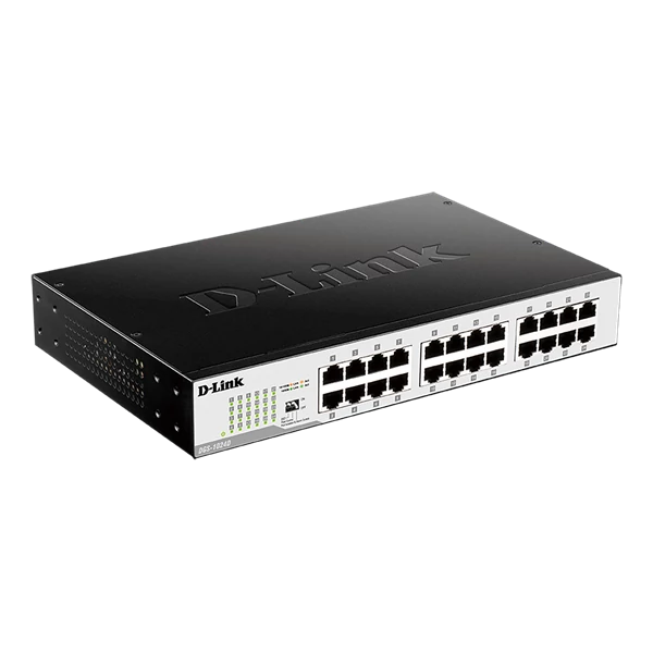 D-LINK Switch 24x1000Mbps Fémházas Asztali, DGS-1024D/E