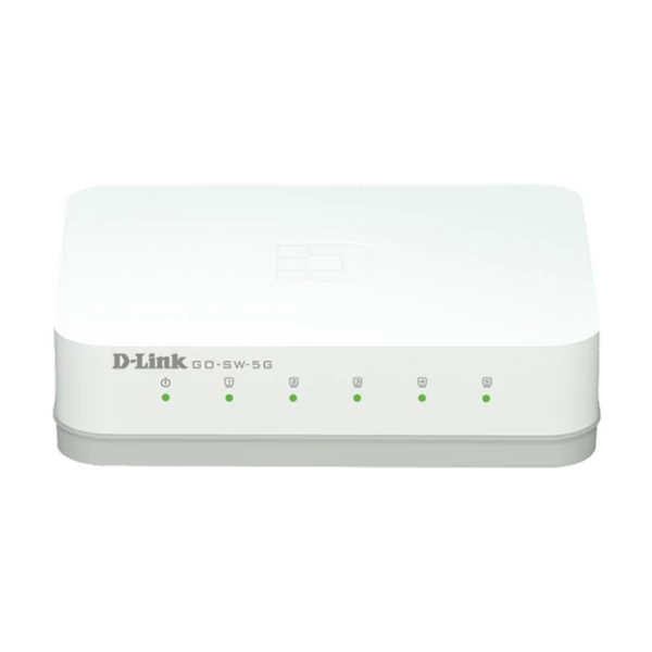 D-LINK Switch 5x1000Mbps Műanyagházas Asztali, GO-SW-5G/E