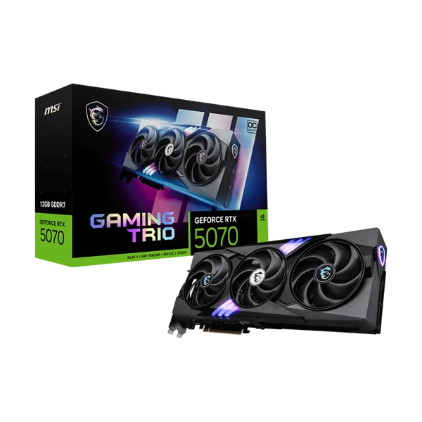 MSI Videokártya PCI-Ex16x nVIDIA RTX 5070 GAMING TRIO 12GB DDR7 OC