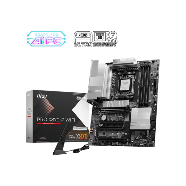 MSI Alaplap AM5 PRO X870-P WIFI AMD X870, ATX